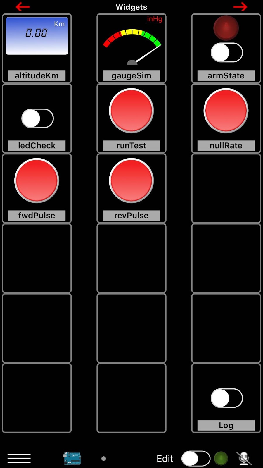  iPhone controller made using Arduino Manager