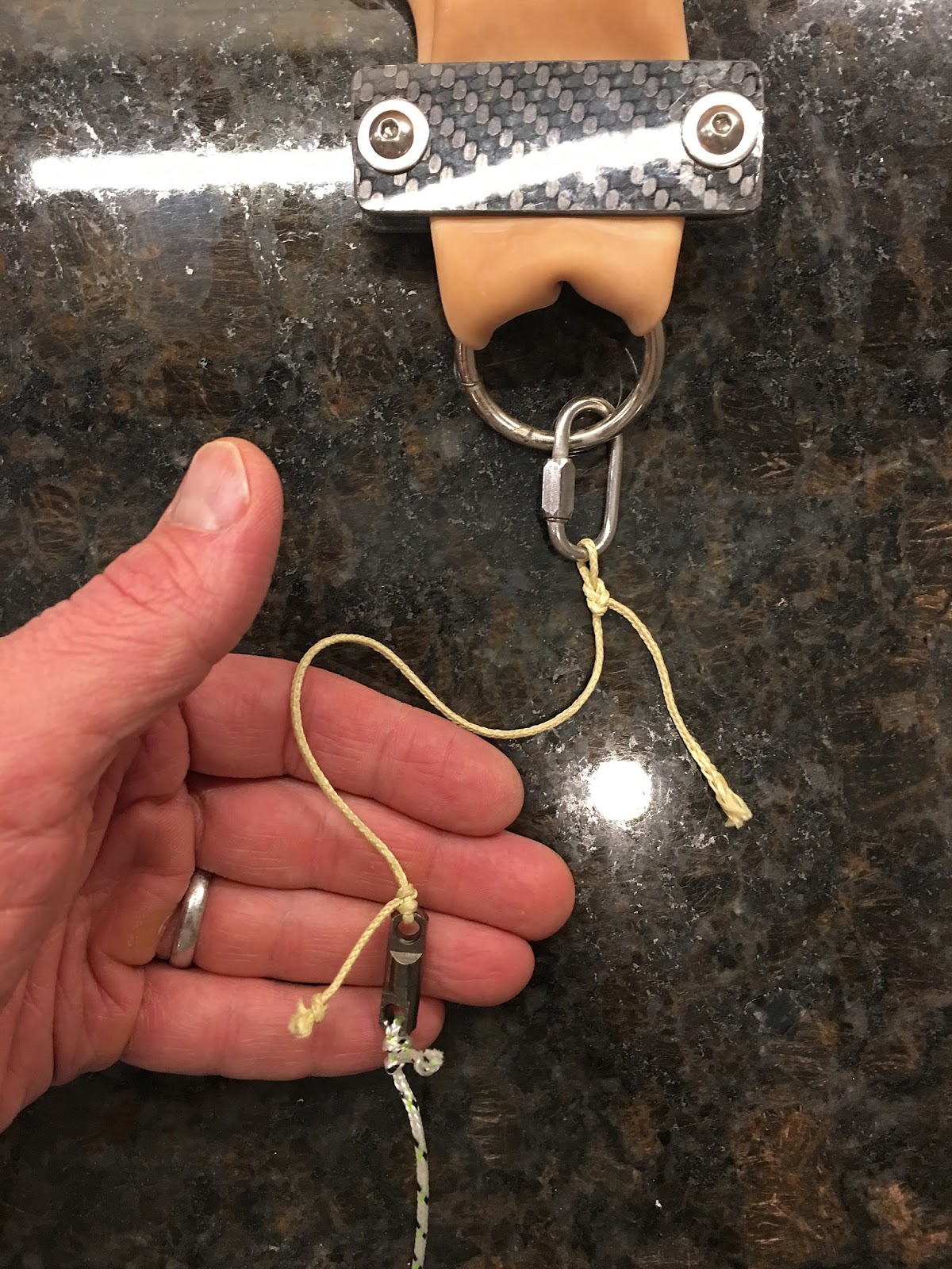 Bridle attached to balloon neck